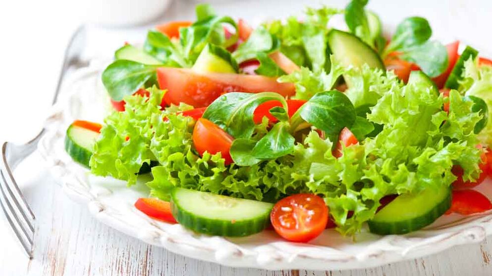 salate od svježeg povrća za mršavljenje